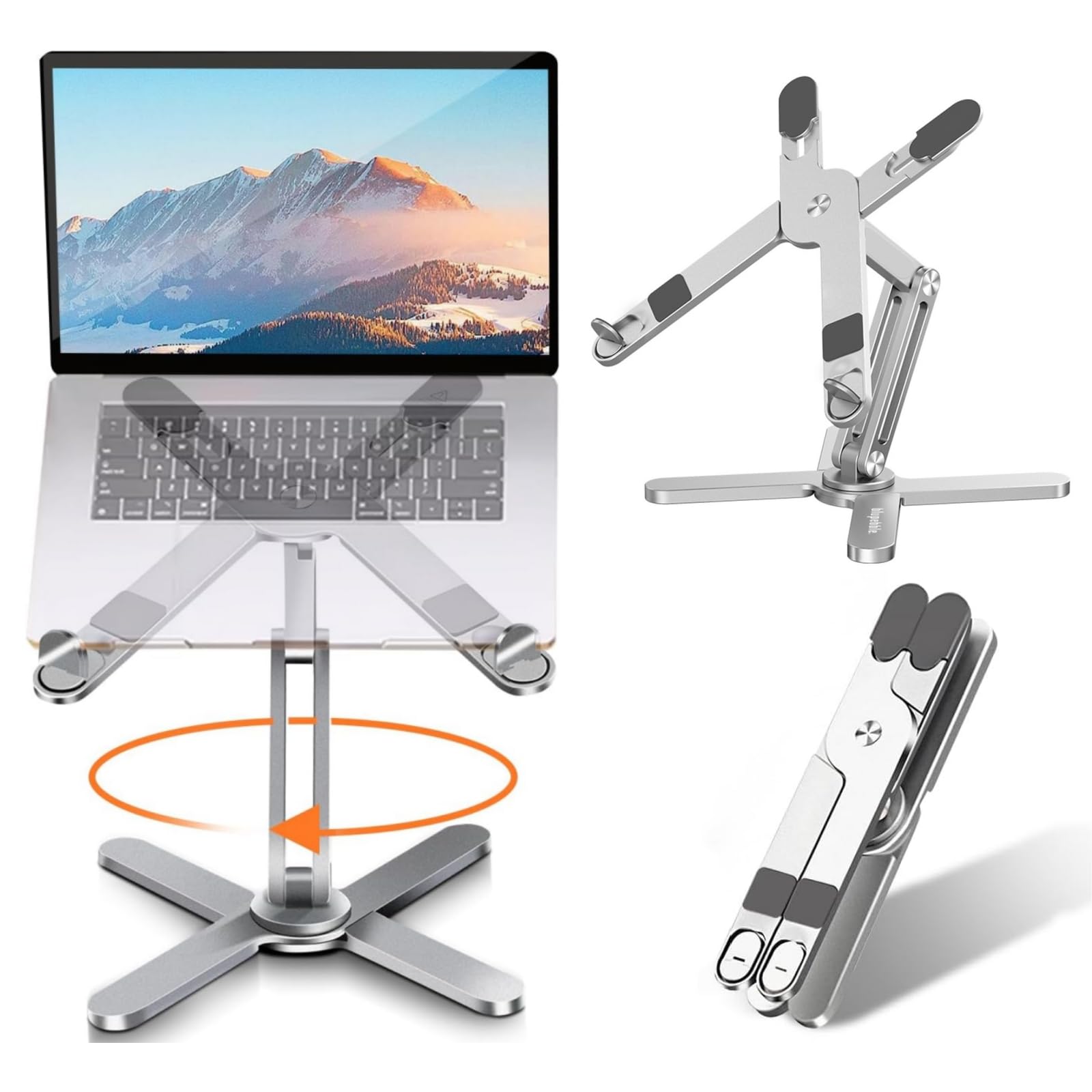 Amazon.co.jp: Raisme ノートパソコンスタンド 360回転式 ホルダー PC